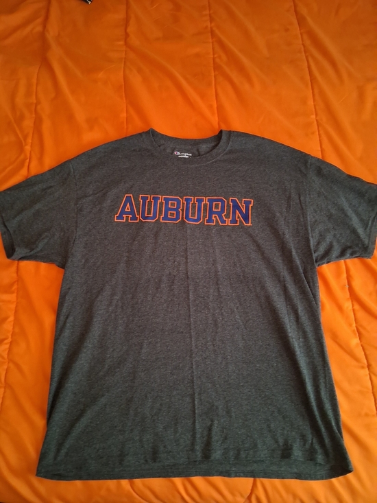 Champion Other - Champion Authentic Auburn Tigers Graphic Logo Gray Crew Neck Tee Men XL
